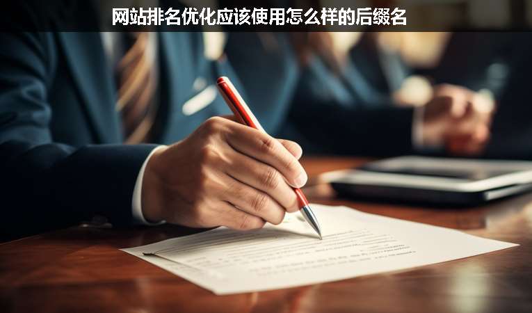 網站排名優化應該使用怎么樣的后綴名